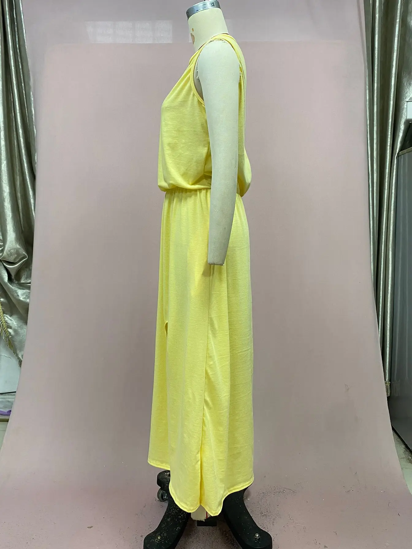 2025 Cross-Border Summer Dress Red Sleeveless Long Skirt — feature 29