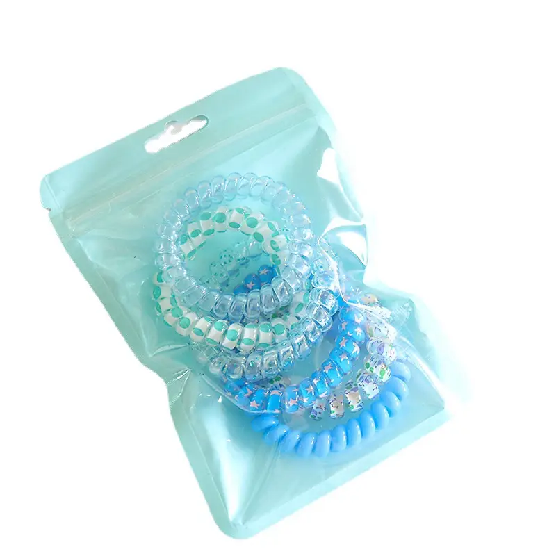 New Candy Color Sweet Girl Gradient Hair Ring - Image 10