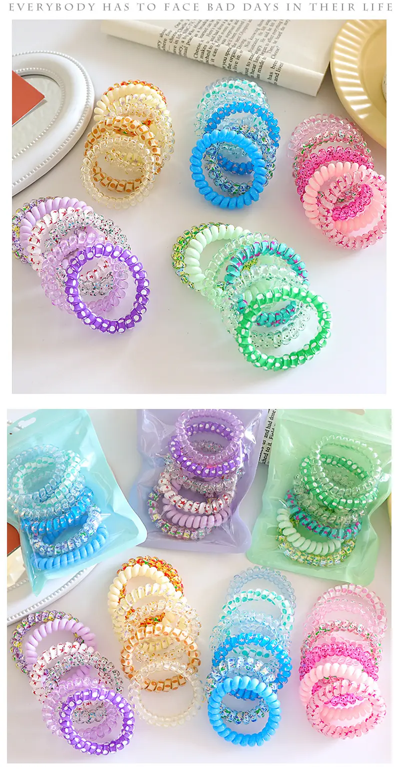 New Candy Color Sweet Girl Gradient Hair Ring — feature 3