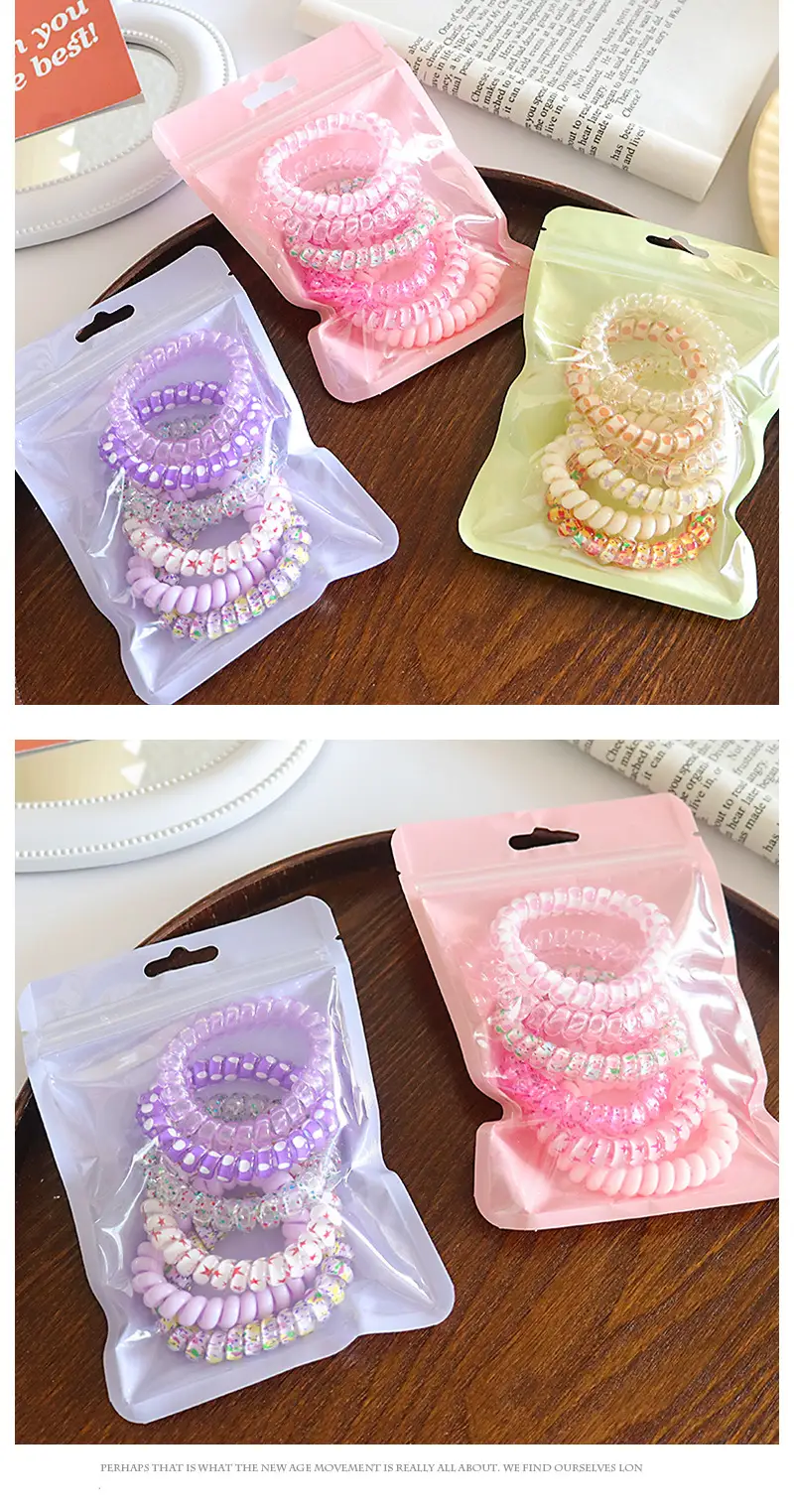 New Candy Color Sweet Girl Gradient Hair Ring — feature 4
