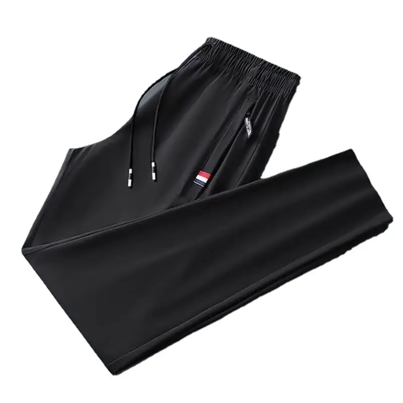 Men Black Stretch Pants Large Korean Style - Image 47