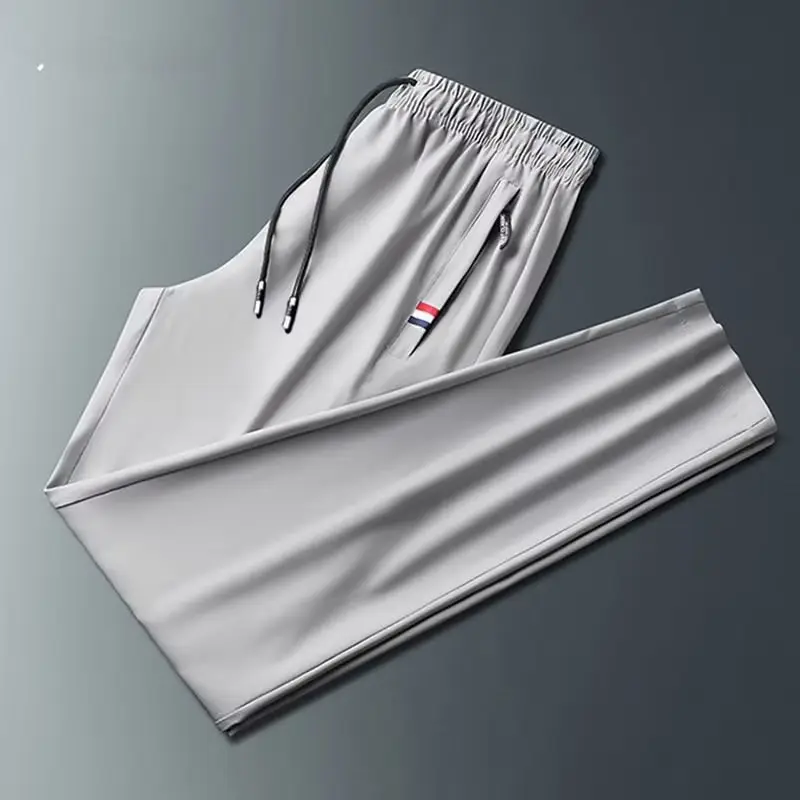 Men Black Stretch Pants Large Korean Style - Image 18
