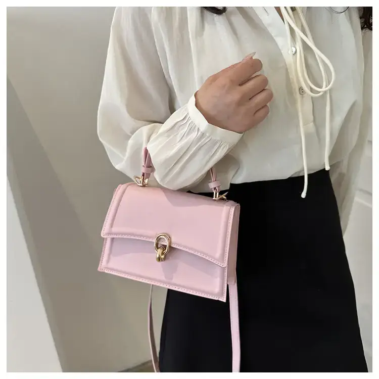 Women's 2023 Spring Crossbody Bag Beige Leather — feature 22