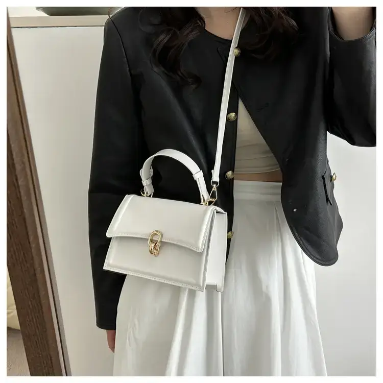 Women's 2023 Spring Crossbody Bag Beige Leather — feature 24