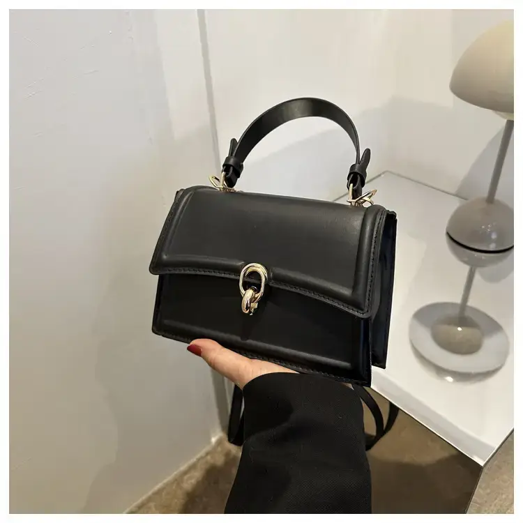 Women's 2023 Spring Crossbody Bag Beige Leather - Image 2