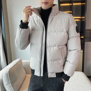 Red Vertical Collar Puffer Jacket for Men — feature 15