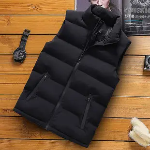 Red Vertical Collar Puffer Jacket for Men — feature 16