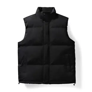 Red Vertical Collar Puffer Jacket for Men — feature 17
