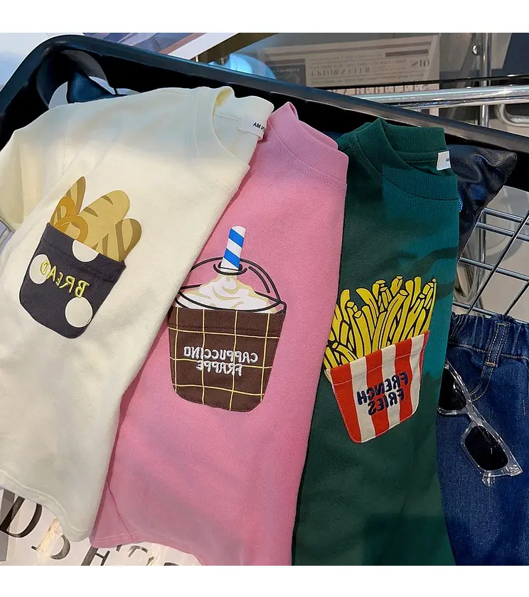 Boys T-Shirt White Green Shorts Summer New Style — feature 19
