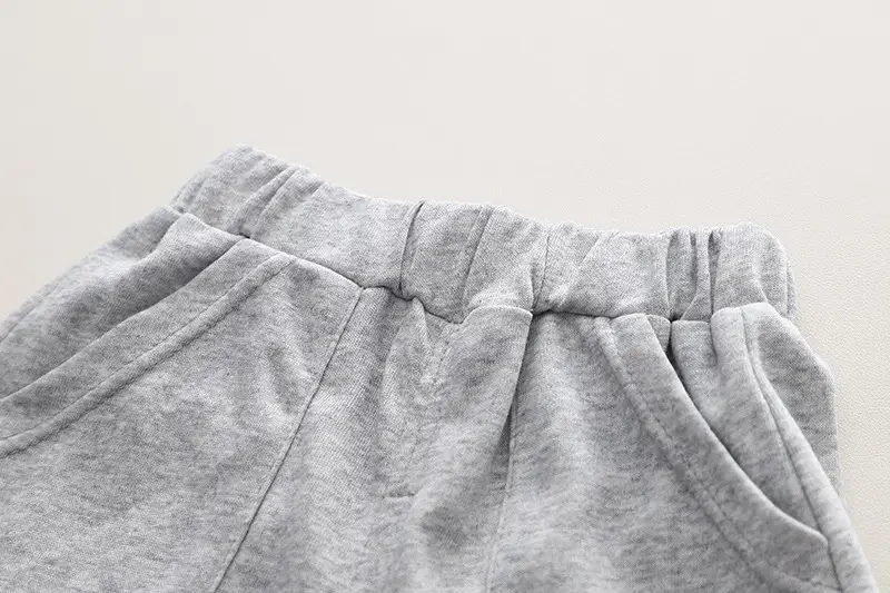 Boys Cotton T-Shirt Shorts Set Cream Grey Summer 2023 β feature 13