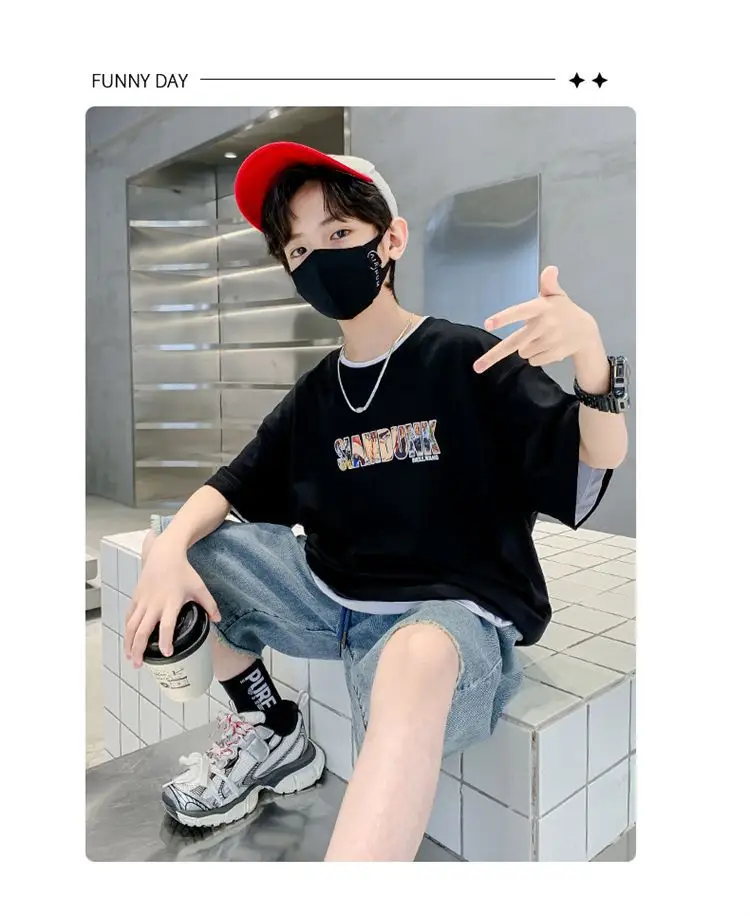 Boys Cotton Graphic T-Shirt Summer Medium — feature 14