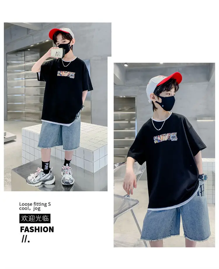 Boys Cotton Graphic T-Shirt Summer Medium — feature 16