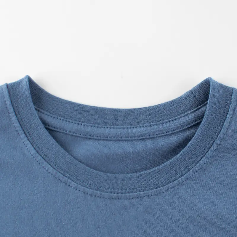 Blue Korean Kids Half Sleeve T-Shirt Large - Image 4