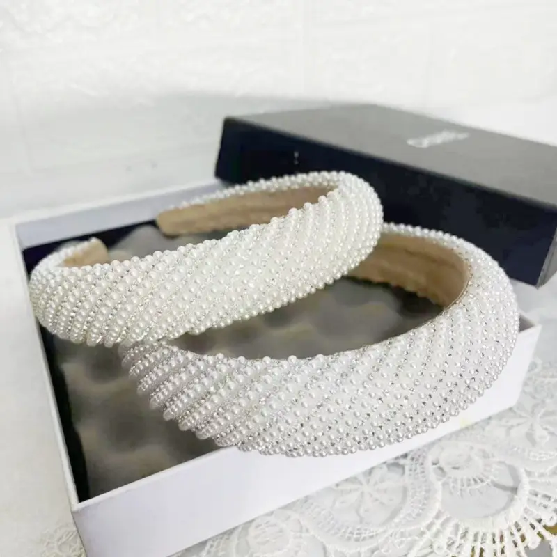 Pearl Rhinestone Hairpin Headband for Women — feature 2
