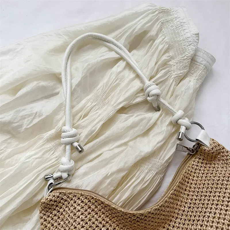 Women's Hand-Woven Straw Shoulder Bag 2023 New Arrival - Image 6