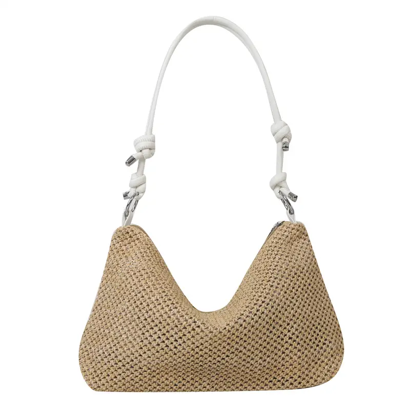 Women's Hand-Woven Straw Shoulder Bag 2023 New Arrival - Image 9