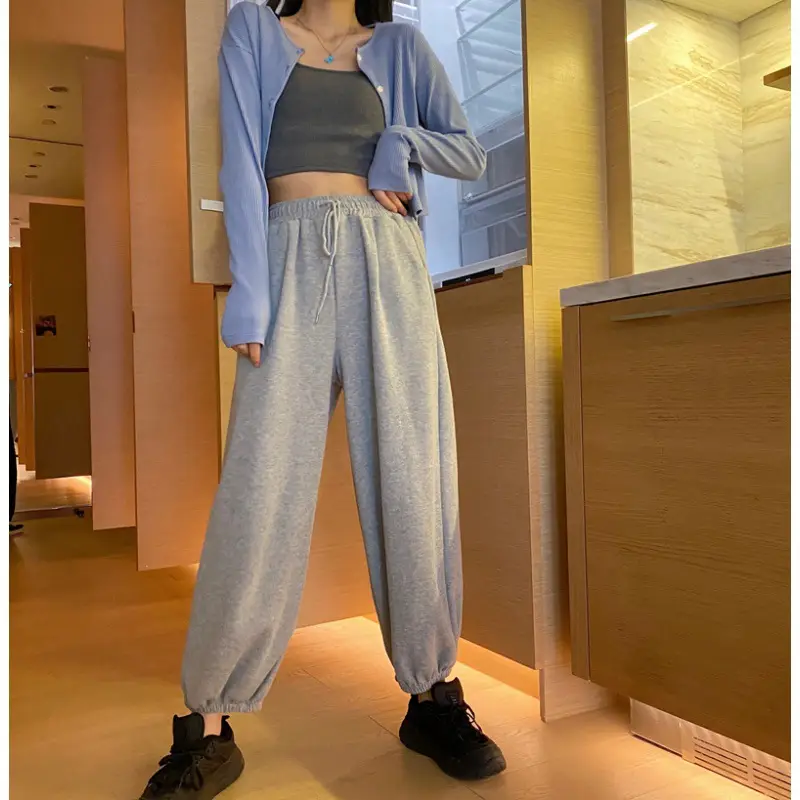 Gray Loose Toe Women's Sports Pants 2023 - Image 3