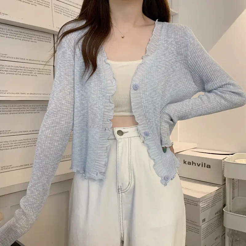 Women's Knit Cardigan Sun Protection Summer Shawl — feature 22