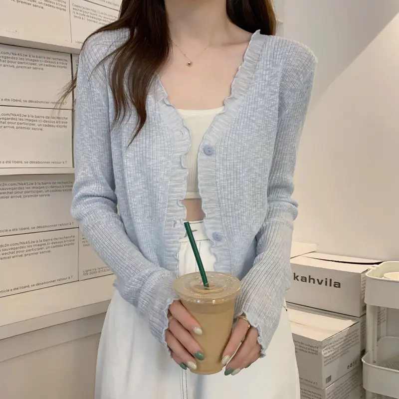 Women's Knit Cardigan Sun Protection Summer Shawl — feature 23