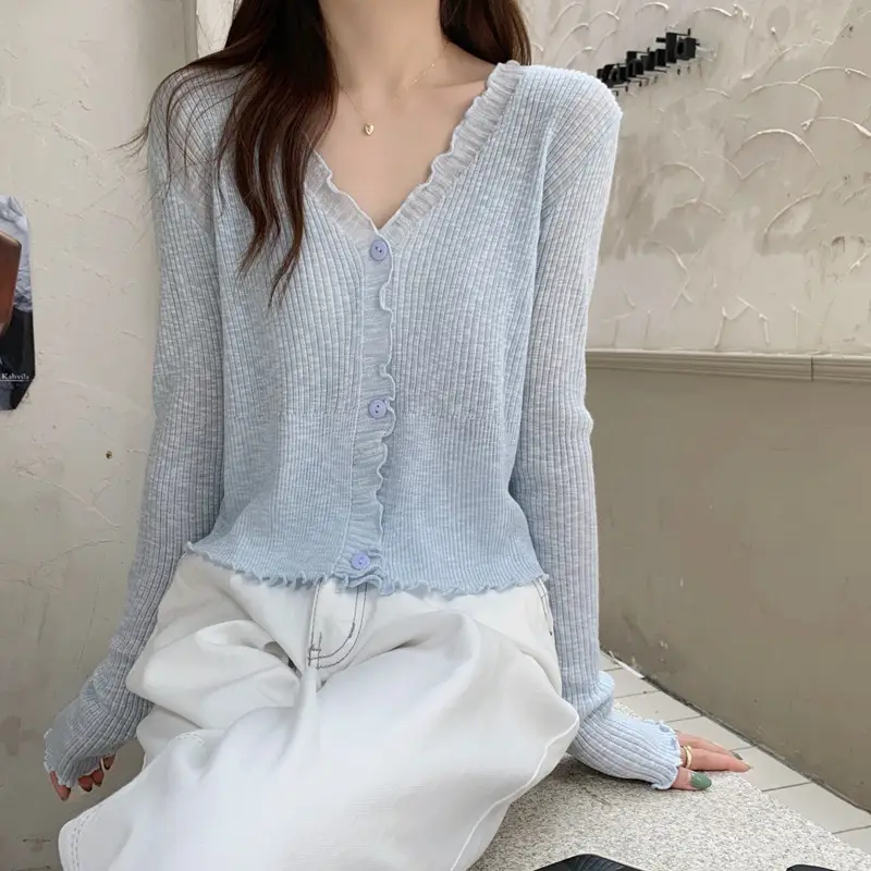 Women's Knit Cardigan Sun Protection Summer Shawl — feature 25