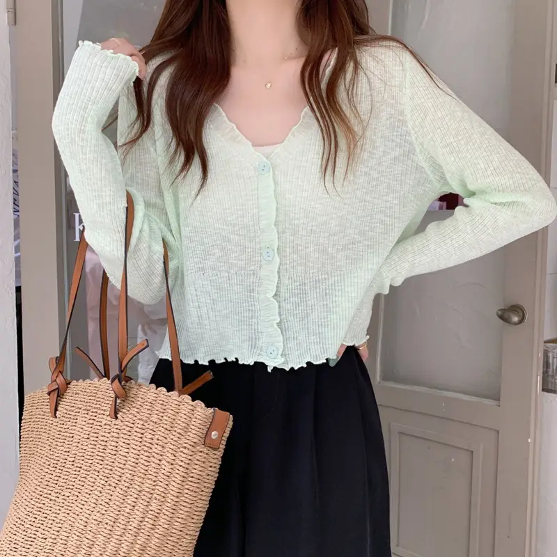 Women's Knit Cardigan Sun Protection Summer Shawl — feature 26