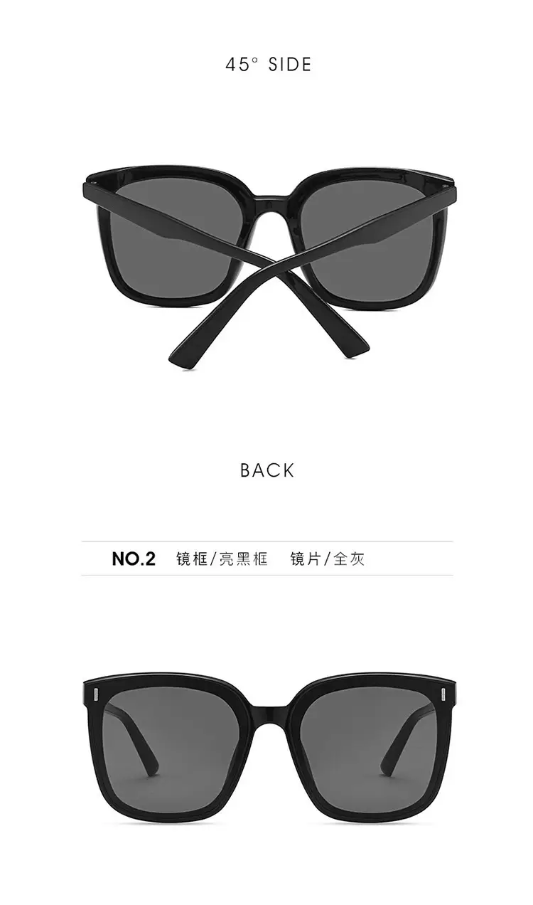Face-Slimming Sunglasses for Women Black Polarized β feature 12