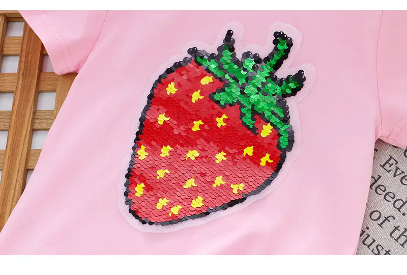 Girls Sequined T-Shirt Watermelon Pink Color Changing — feature 15