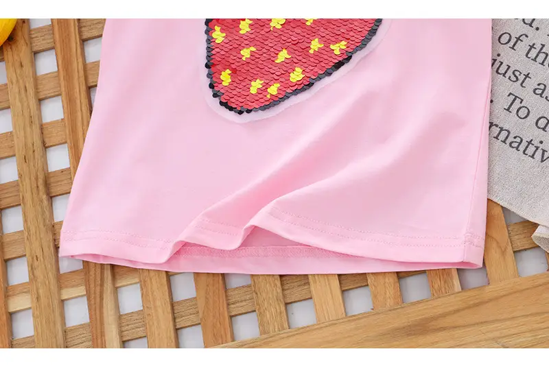 Girls Sequined T-Shirt Watermelon Pink Color Changing — feature 16