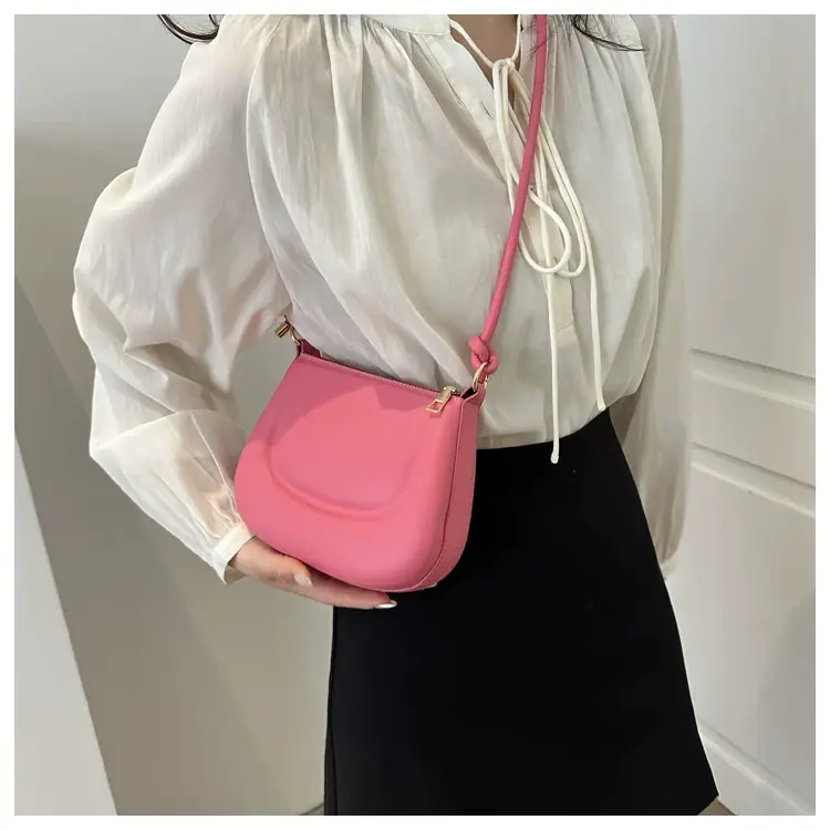 Pink Saddle Crossbody Bag for Women New 2026 — feature 12
