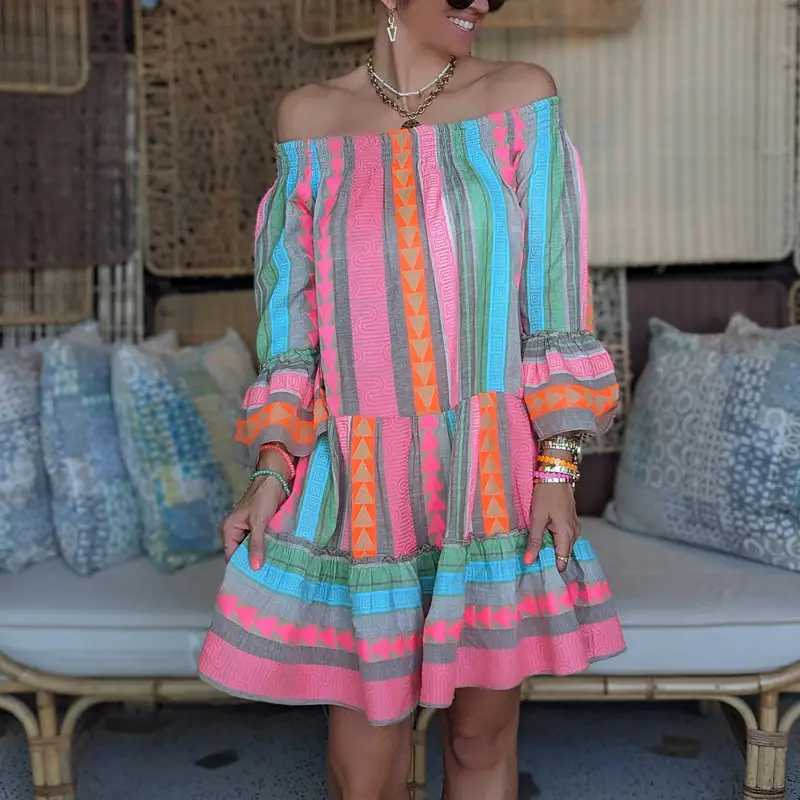 Women's Striped T-Shirt Dress 2023 New AliExpress - Image 3