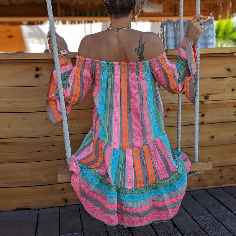 Women's Striped T-Shirt Dress 2023 New AliExpress - Image 5
