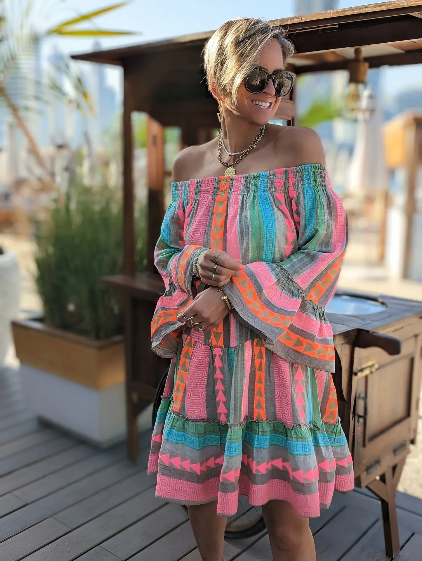 Women's Striped T-Shirt Dress 2023 New AliExpress — feature 4