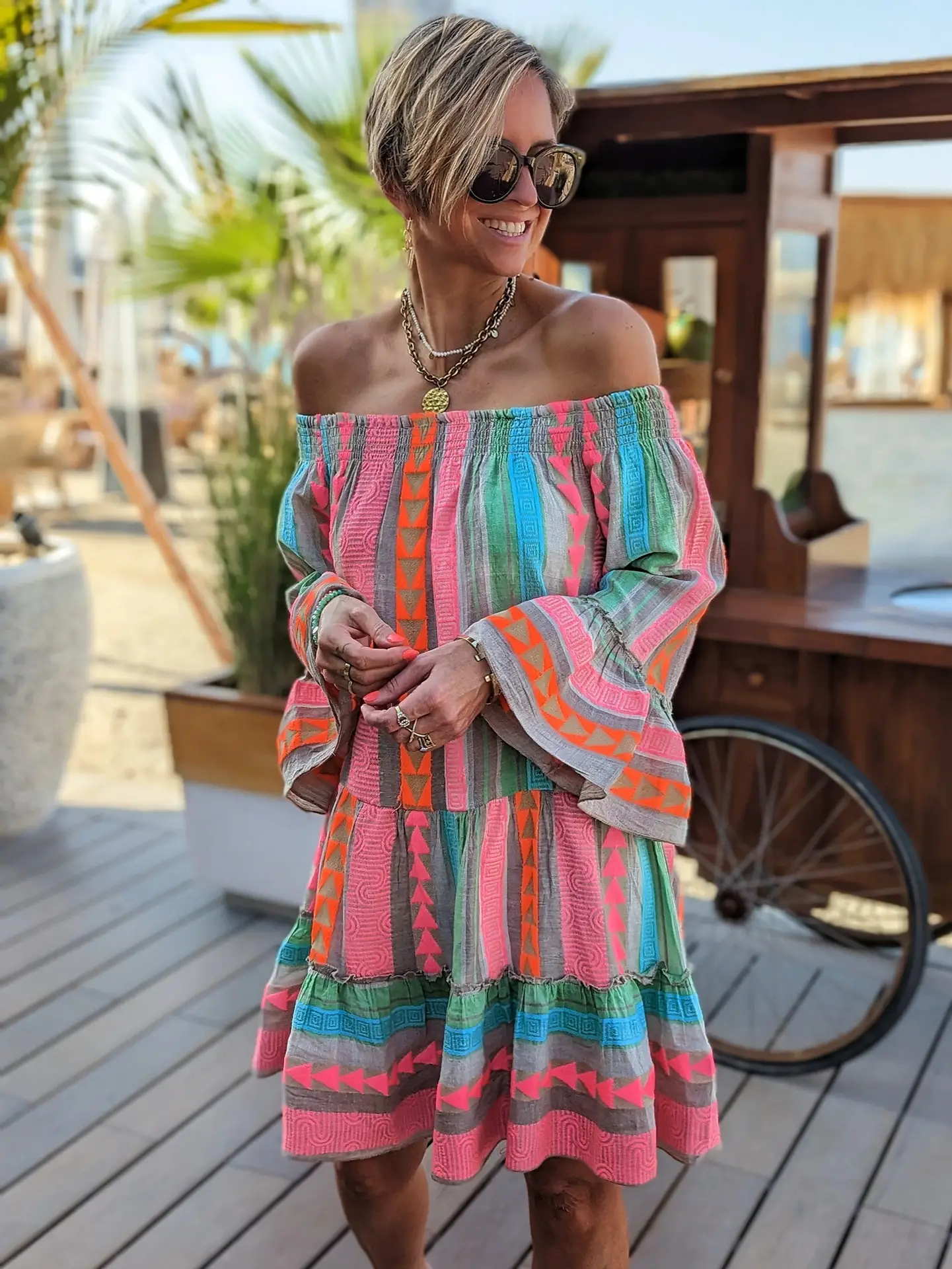 Women's Striped T-Shirt Dress 2023 New AliExpress — feature 5