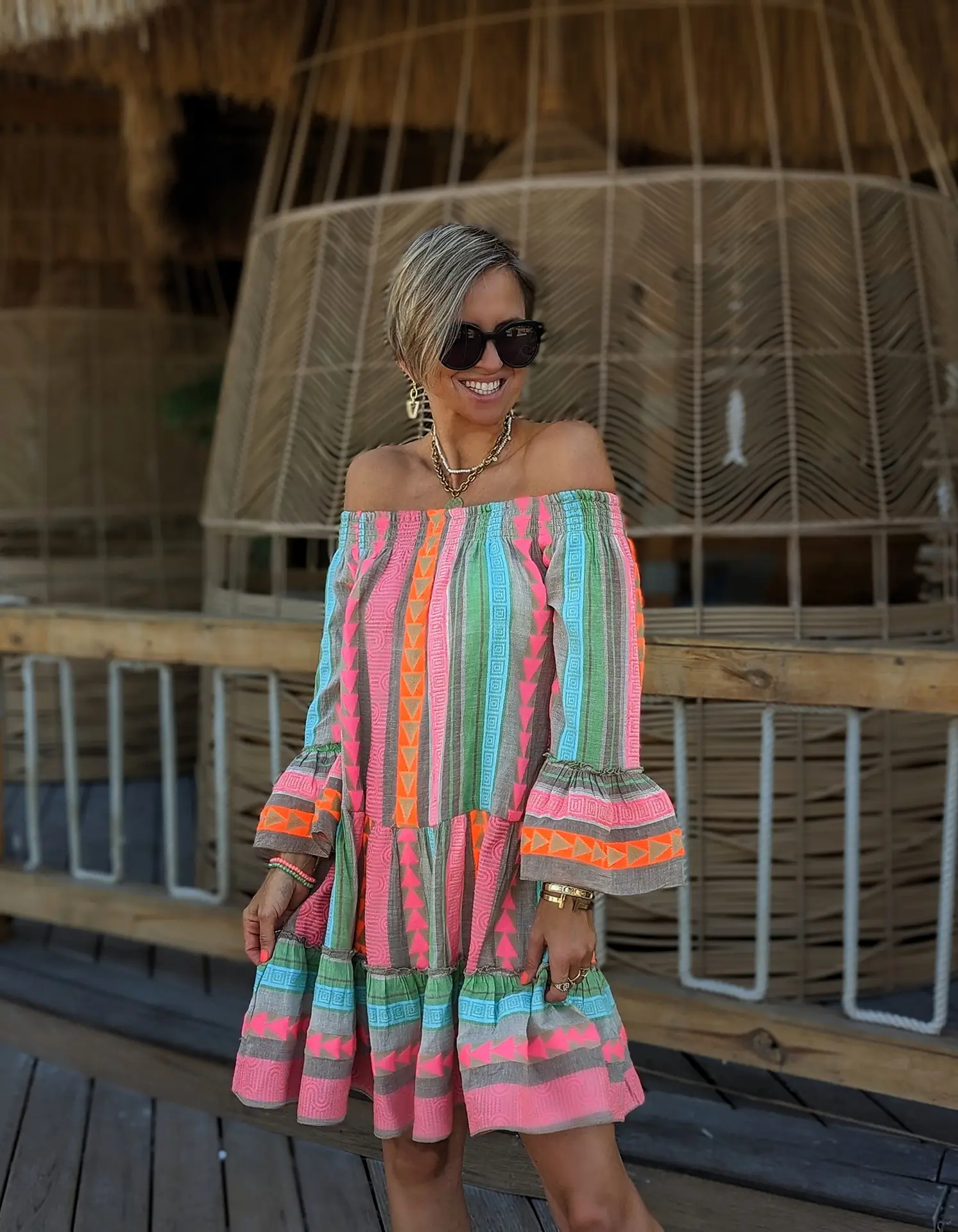Women's Striped T-Shirt Dress 2023 New AliExpress — feature 6