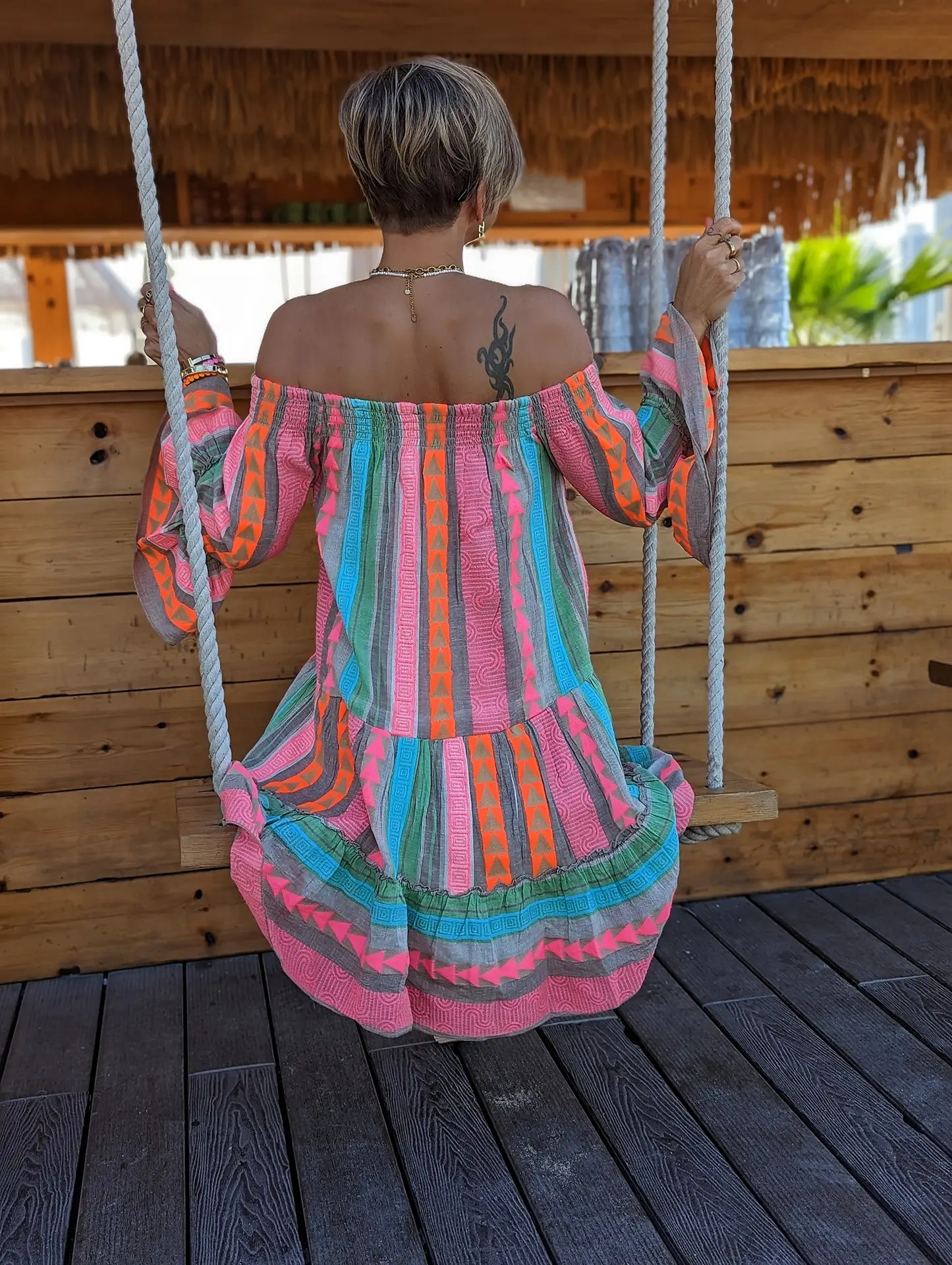 Women's Striped T-Shirt Dress 2023 New AliExpress — feature 7