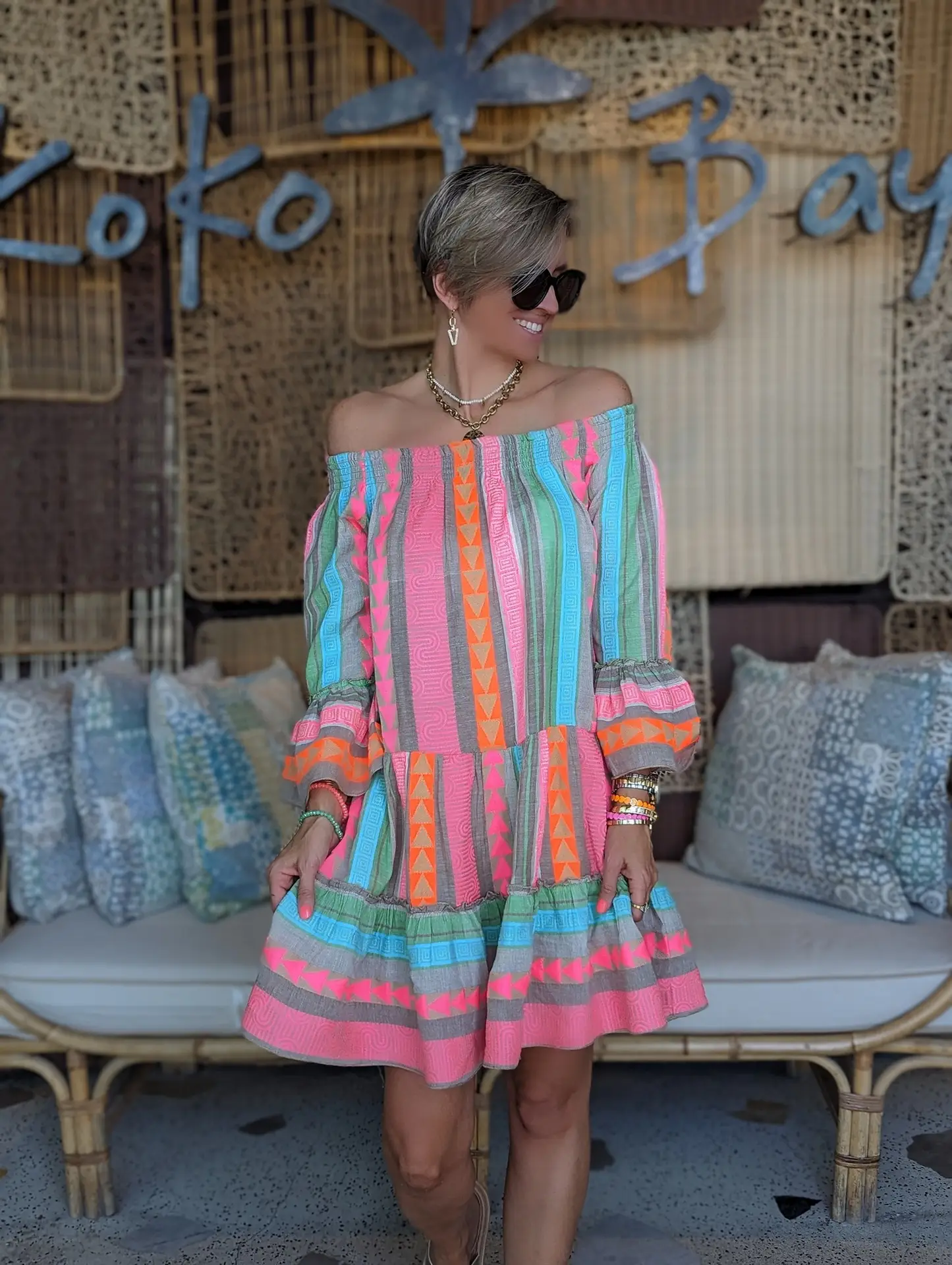Women's Striped T-Shirt Dress 2023 New AliExpress — feature 9