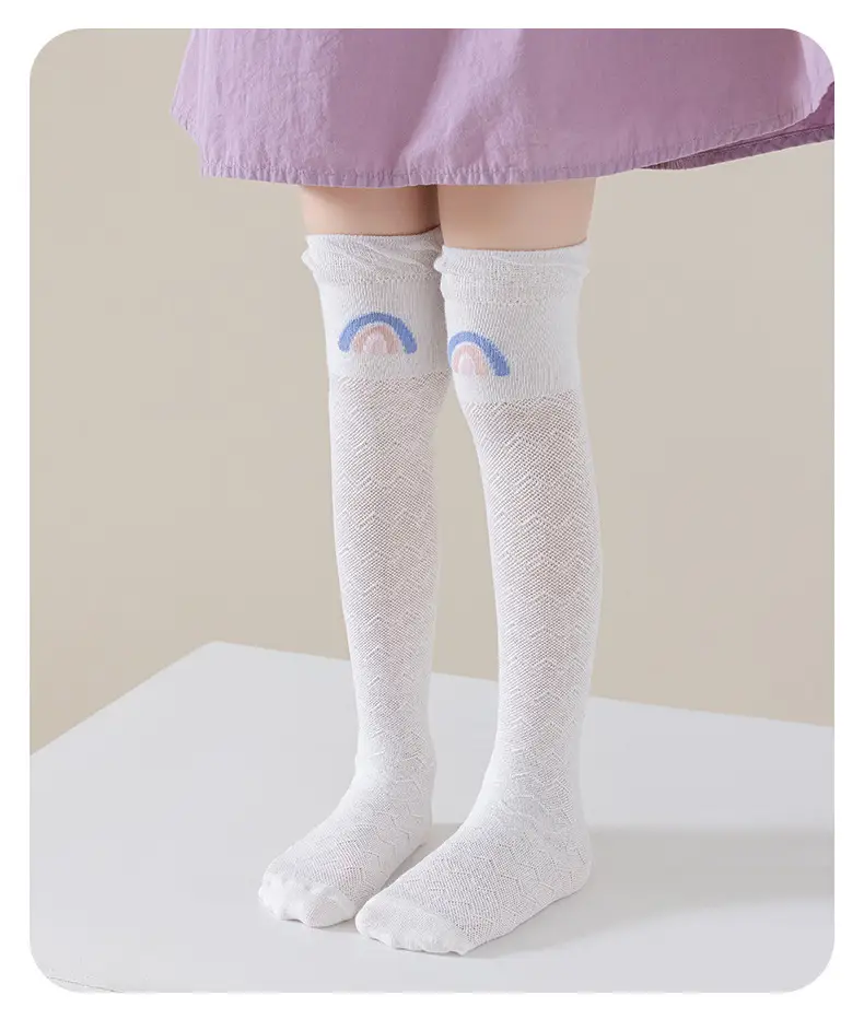 2025 Long-Tube Baby Socks Purple Heart Design — feature 16