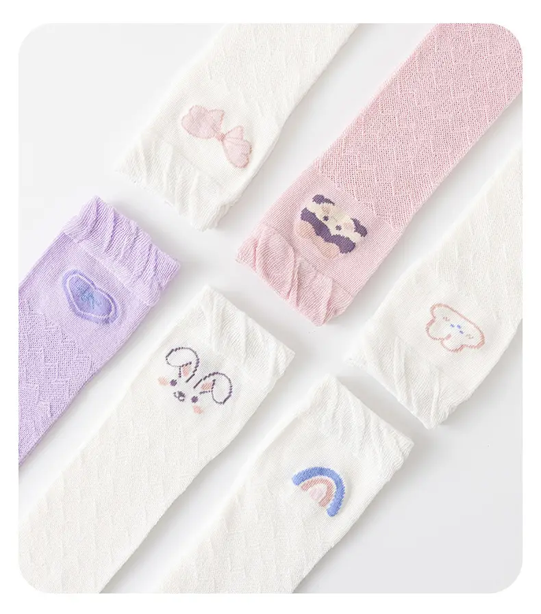 2025 Long-Tube Baby Socks Purple Heart Design — feature 19