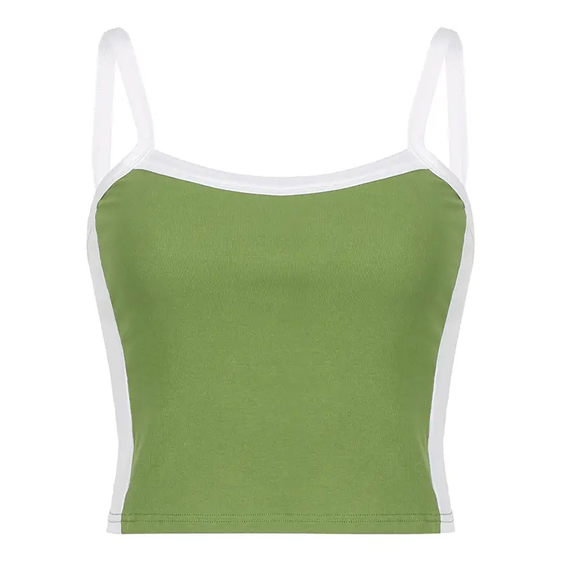 Green Knitted One Shoulder Suspenders Set - Image 6