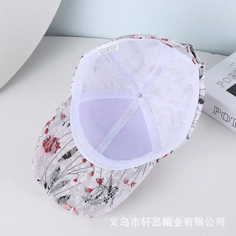 Women's Lace Printed Baseball Cap Sunshade Cap - Image 7