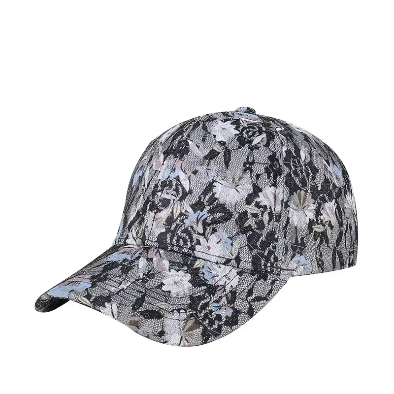 Women's Lace Printed Baseball Cap Sunshade Cap - Image 8