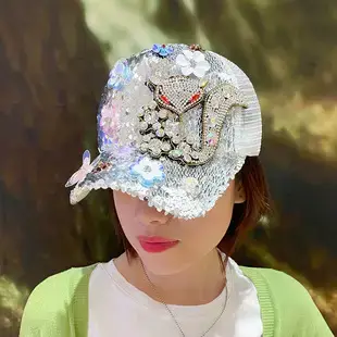 Women's Lace Printed Baseball Cap Sunshade Cap — feature 34