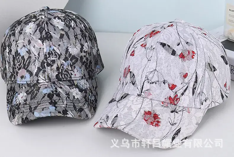 Women's Lace Printed Baseball Cap Sunshade Cap — feature 49