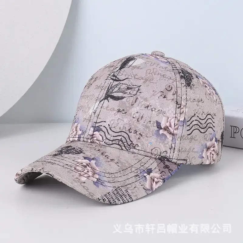 Women's Lace Printed Baseball Cap Sunshade Cap - Image 3
