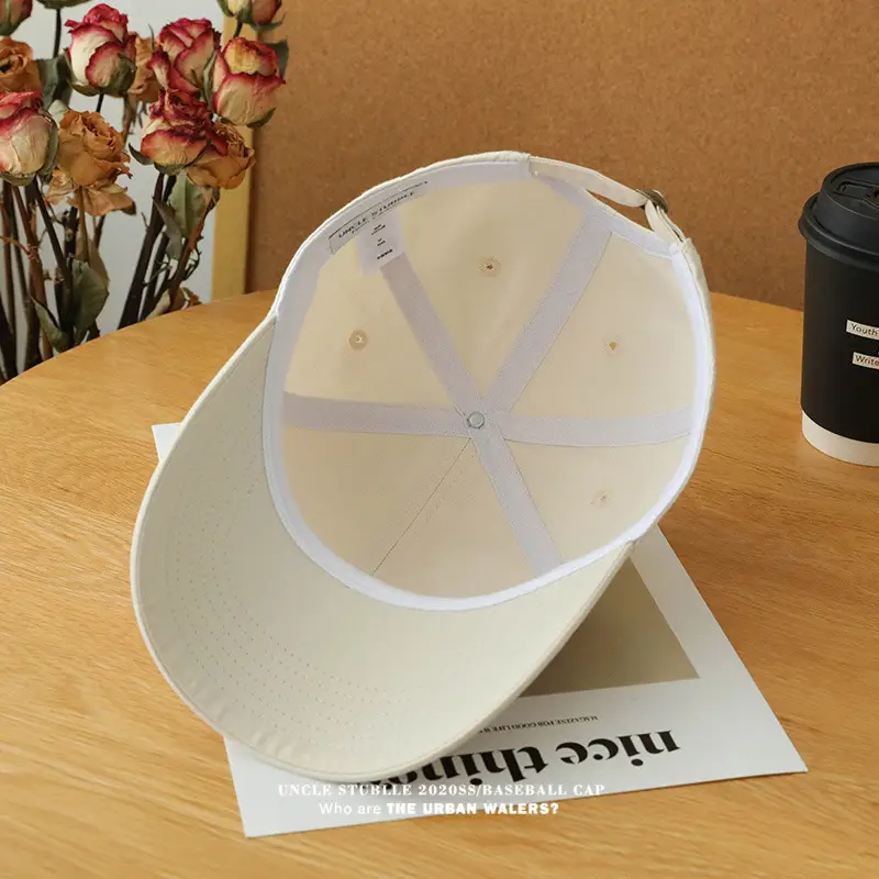 New R Baseball Cap Light Blue Wide Brim Summer Hat — feature 4