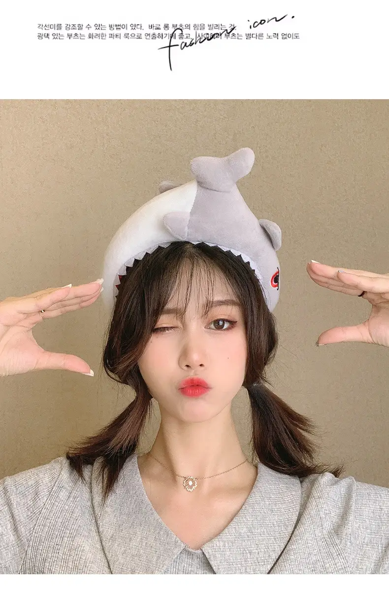 Cute Dinosaur Hair Hoop for Women Cartoon Face Wash — feature 3