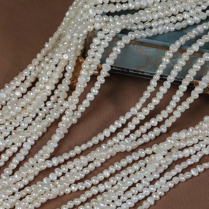40-41cm Natural Baroque Pearl Beads 5-6mm