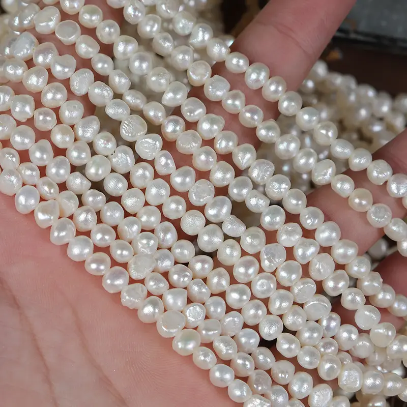 40-41cm Natural Baroque Pearl Beads 5-6mm