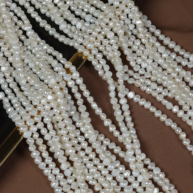 40-41cm Natural Baroque Pearl Beads 5-6mm