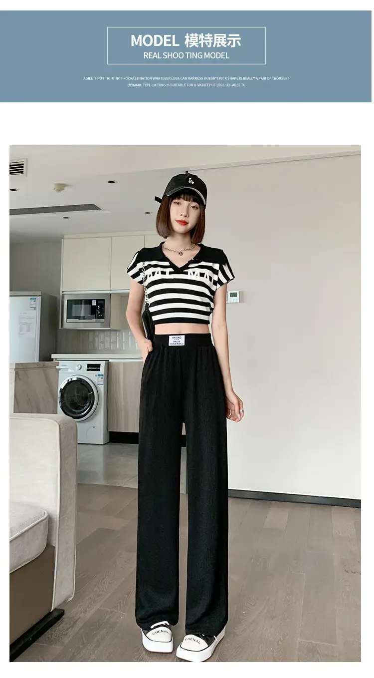 Ice Silk Wide Leg Pants Women Spring Summer — feature 17